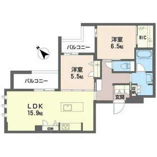 オルキデア クオーレ【0206号室】の間取り