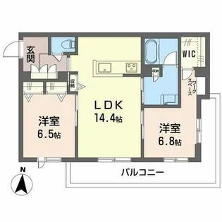 シャーメゾン レソール【0301号室】の間取り