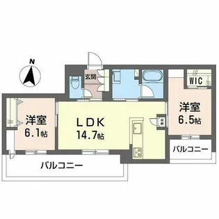 シャーメゾン レソール【0306号室】の間取り
