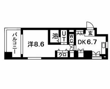 N.S.ZEAL 大曽根【8階】の間取り