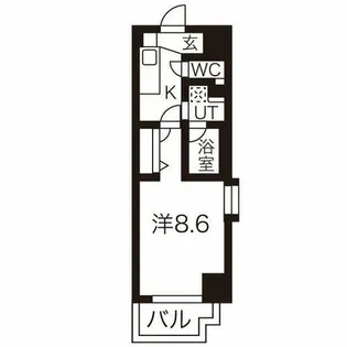 サニー池下【8階】の間取り