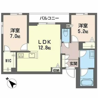 シャーメゾン ルポア【0201号室】の間取り