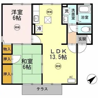 フロンティアS・Ⅱ【1階】の間取り