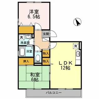 フロンティアS【2階】の間取り