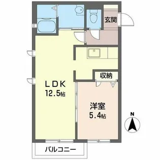 シャーメゾンひえ島【0203号室】の間取り