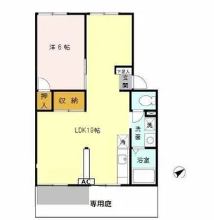 プレジール弥生が丘 B棟【1階】の間取り