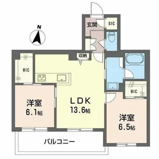 シャーメゾン フェレザ【0202号室】の間取り