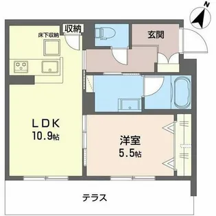 シャーメゾン玉津【0103号室】の間取り