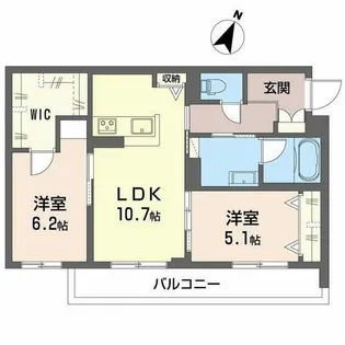 シャーメゾン玉津【0403号室】の間取り