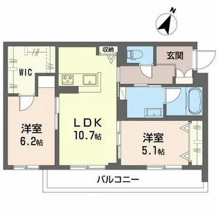 シャーメゾン玉津【0303号室】の間取り