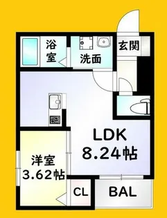 サニーガーデン銀座【1階】の間取り