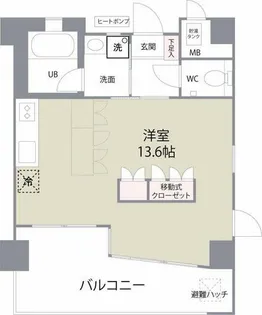 カーサ・スパジオ【403号室】の間取り