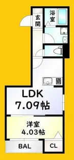 サニーガーデン銀座【1階】の間取り