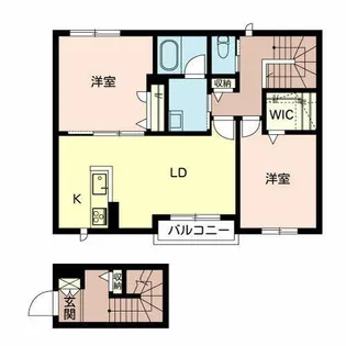 ケーズハモニー南植松【0205号室】の間取り