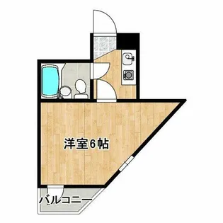 サンプラザ京橋【6階】の間取り