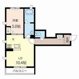 ルミネンスAK【0102号室】の間取り