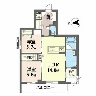 シャーメゾン ケー【0203号室】の間取り