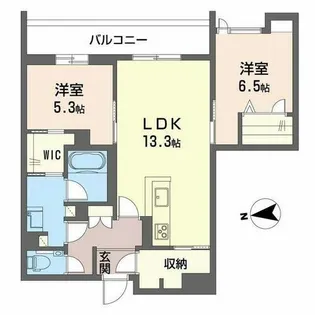 シャーメゾン ケー【0306号室】の間取り