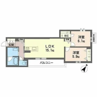 シャーメゾン リアン【0202号室】の間取り