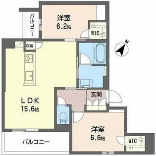 シャーメゾン リアン【0203号室】の間取り