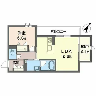 シャーメゾン リアン【0301号室】の間取り