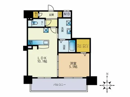 ルミエール箱崎駅前【3階】の間取り