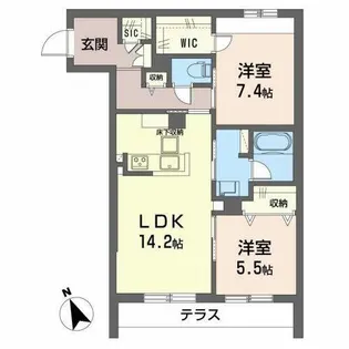 Sha Maison Grande【0102号室】の間取り