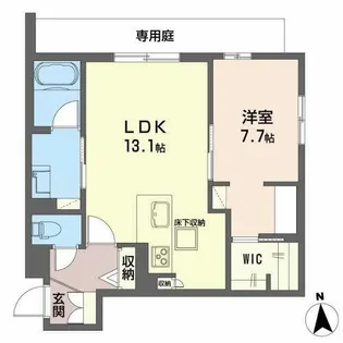 イーイーベース07【0101号室】の間取り