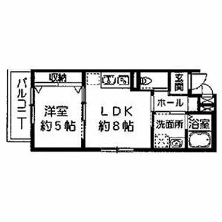 La Luce yn【5階】の間取り