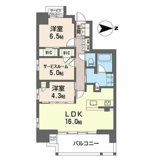 クレヴィア池田【11階】の間取り