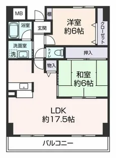 サンクレスト岸和田【103号室】の間取り