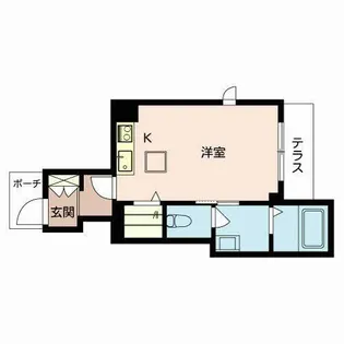 1Rの間取り画像