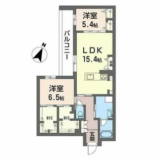 ハムステッドアレー【0201号室】の間取り