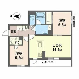 シャーメゾン クレスト ライフ【0202号室】の間取り