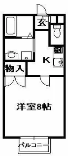 ViLLa西山【2階】の間取り