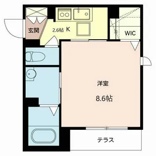 JEREMIAH【0103号室】の間取り