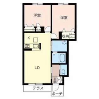 ロードスター・ヒルズ【102号室】の間取り