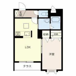 カルムリー福崎C【0101号室】の間取り