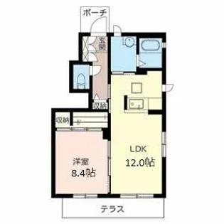 シャーメゾン和歌川【0101号室】の間取り