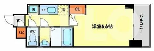サムティ大阪GRAND EAST【7階】の間取り