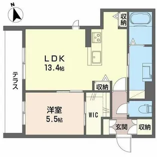 ベレオ昭和通り【0101号室】の間取り