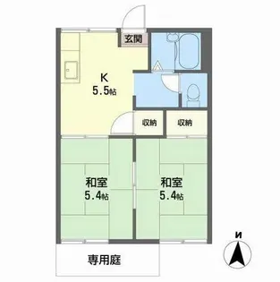 フォーブル加納【0105号室】の間取り