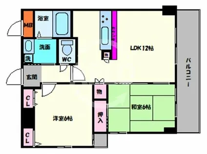 GATHERIA PACE【5階】の間取り