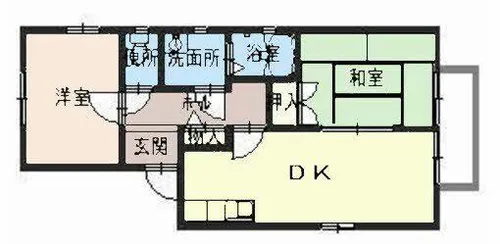 ディアス植松【0201号室】の間取り