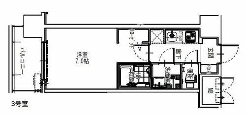 S-RESIDENCE大阪同心【14階】の間取り