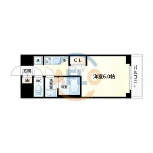 プレサンス西九条シティベイ【7階】の間取り