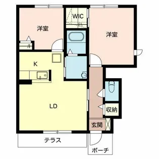 MAST COURT秋葉【0102号室】の間取り
