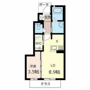 シャーメゾン77【0105号室】の間取り