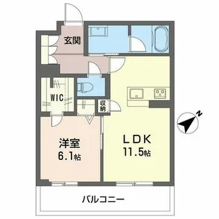 サウザンド和泉【0402号室】の間取り