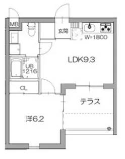 デルフィ【1階】の間取り